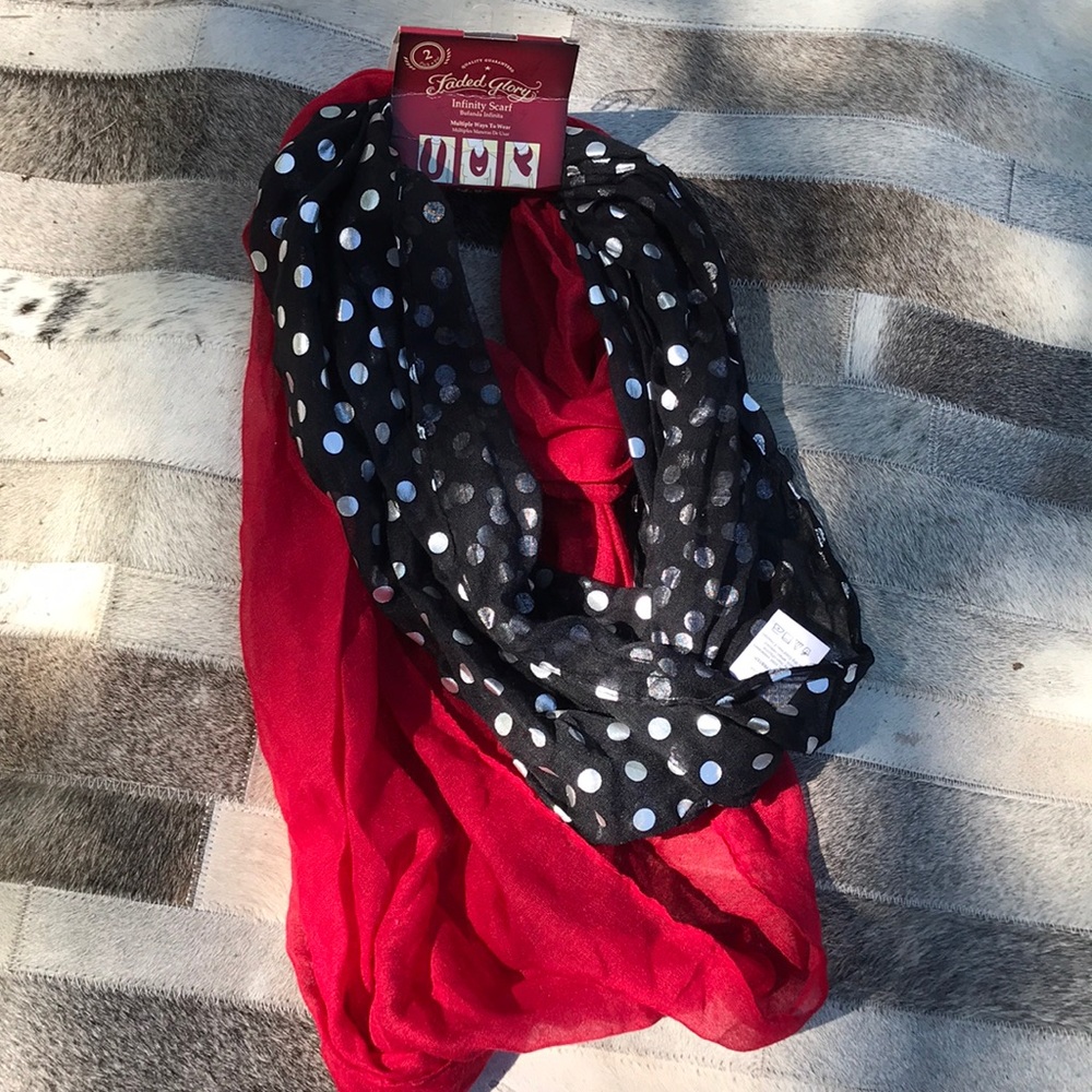 Faded Gloru Infinity Scarf New